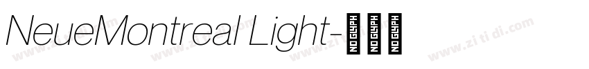NeueMontreal Light字体转换